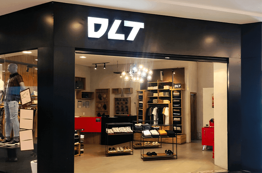 Logotipo/Fachada da loja DLT