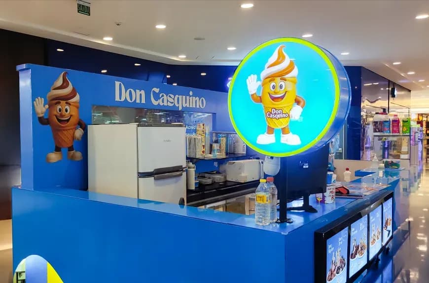 Logotipo/Fachada da loja Don Casquino