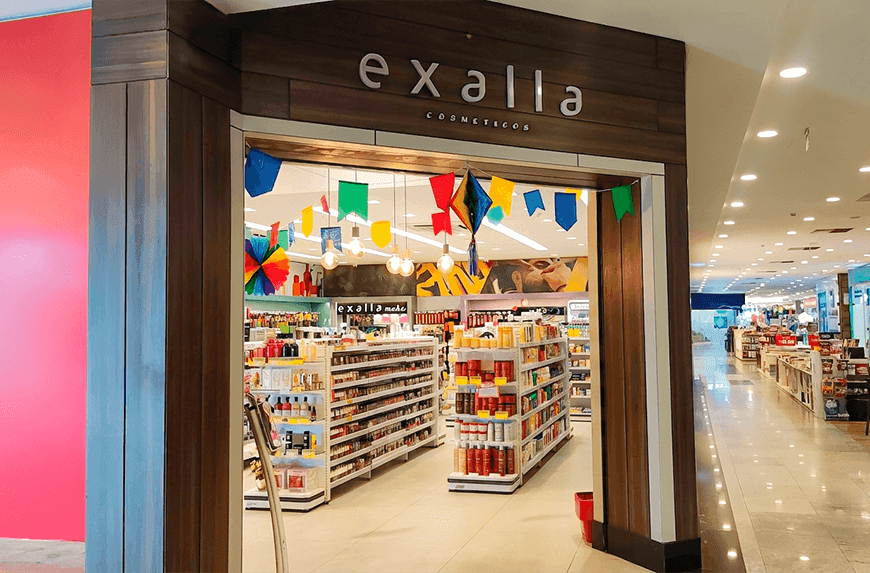 Logotipo/Fachada da loja Exalla