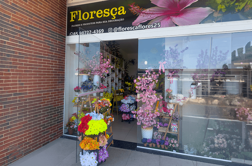 Logotipo/Fachada da loja FLORESÇA