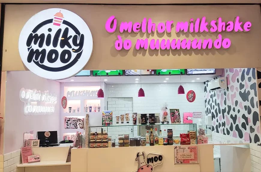 Logotipo/Fachada da loja Milky Moo