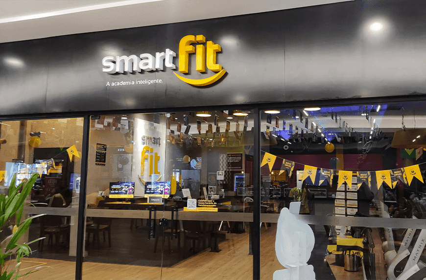 Logotipo/Fachada da loja Smart Fit
