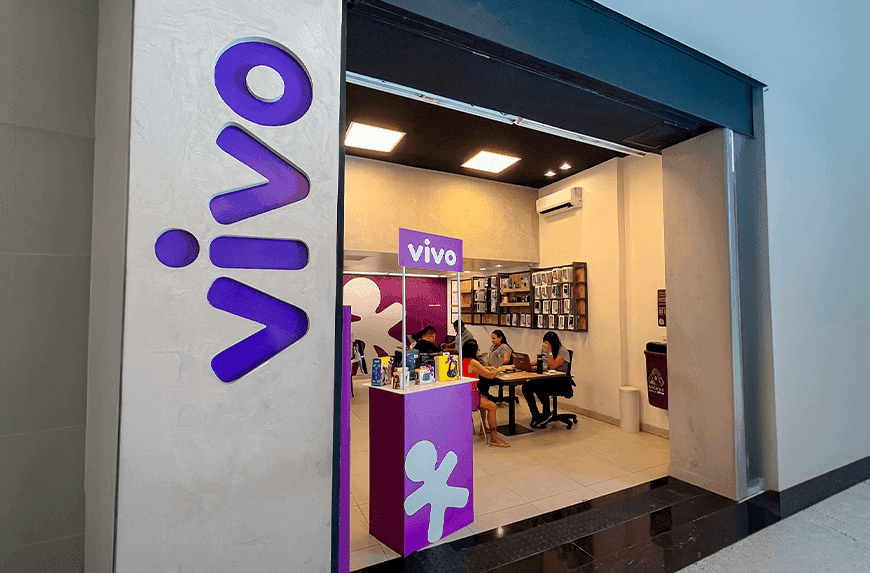 Logotipo/Fachada da loja Vivo